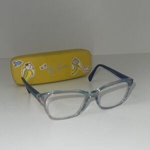 Ray Ban Eyeglasses RB 1591 3807 Frames 48 [] 16 130 Flex Hinges With Case